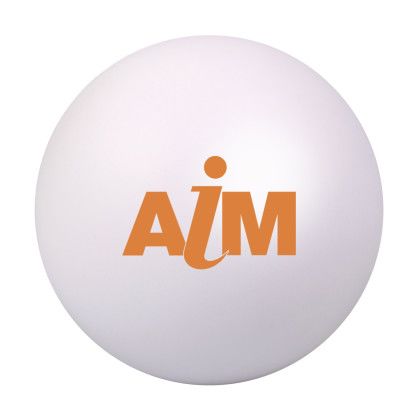 Custom Round Stress Ball - White