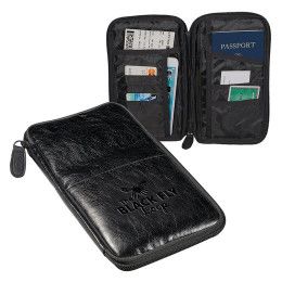 Custom Leeman Sorrento RFID Travel Pouch - Interior