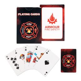 Custom Fire Safety Playing Cards