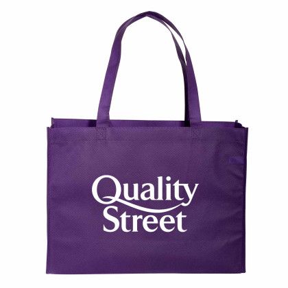 Custom Standard Non Woven Tote - Purple