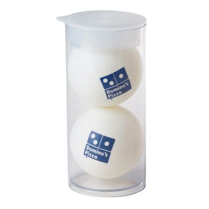 Custom 40mm Ping Pong Balls in Optional Clear Tube - Extra Fee Required for Tube