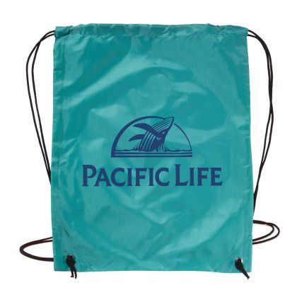 Custom Drawstring Backpack - Teal Custom Drawstring Backpack - Teal