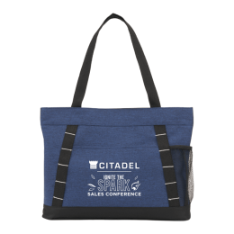 Custom Snap Meeting RPET Tote - Navy