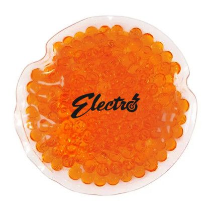 Custom Reusable Round Hot/cold Gel Pack - Orange