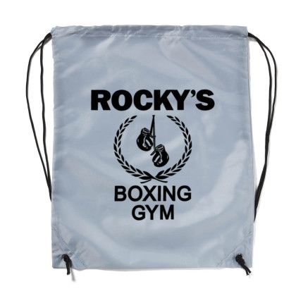 Custom Drawstring Backpack - Gray Custom Drawstring Backpack - Gray