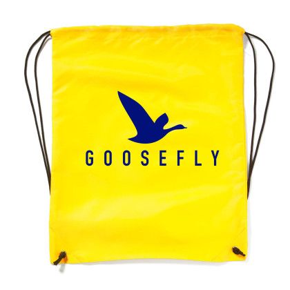 Custom Drawstring Backpack - Yellow Custom Drawstring Backpack - Yellow