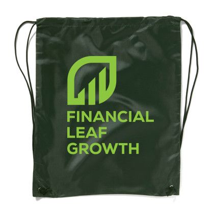 Custom Drawstring Backpack - Hunter Green Custom Drawstring Backpack - Hunter Green