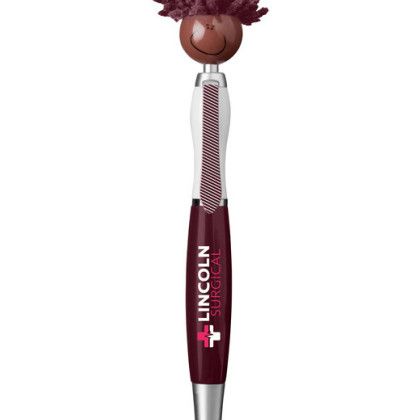 Custom MopToppers Multicultural Screen Cleaner With Stylus Pen - Burgundy