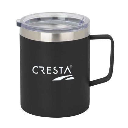 Custom 12 Oz. Vacuum Insulated Coffee Mug - Black