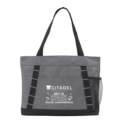 Custom Snap Meeting RPET Tote - Graphite