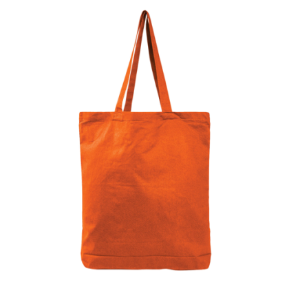 Colored Economical Tote Bag With Gusset- Orange