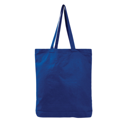 Colored Economical Tote Bag With Gusset- Royal Blue