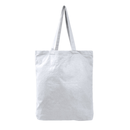 Colored Economical Tote Bag With Gusset- White