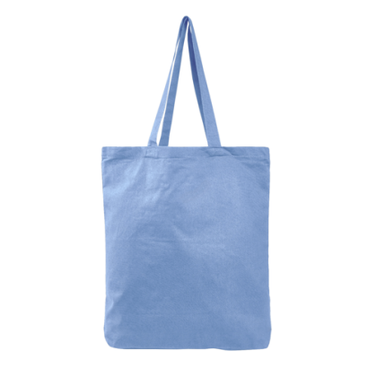 Colored Economical Tote Bag With Gusset- Carolina Blue