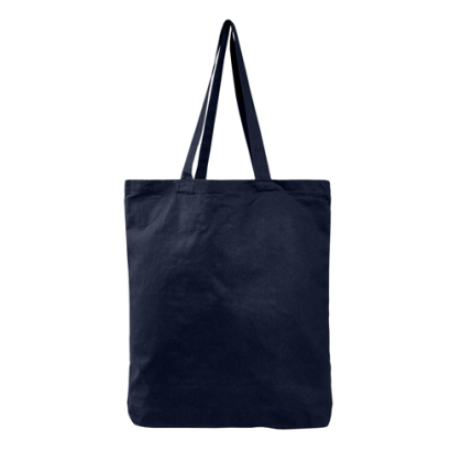 Colored Economical Tote Bag With Gusset- Navy