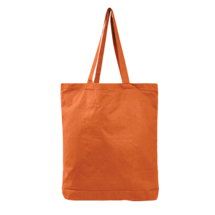 Colored Economical Tote Bag With Gusset- Texas Orange