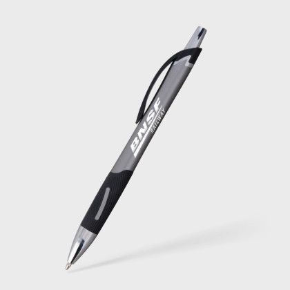 Custom Aquarius Comfort Click Pen - Gray