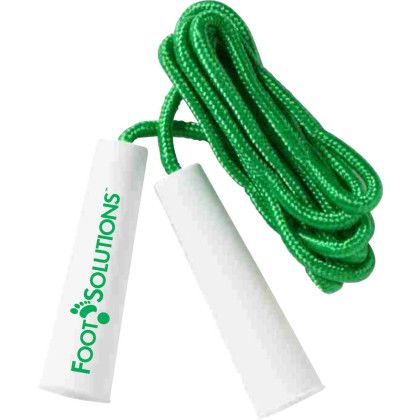 Custom 7 ft. Long Colorful Jump Rope - Green