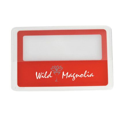 Custom Credit Card Magnifier - Red