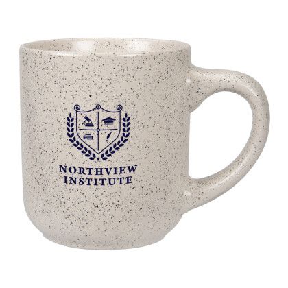 Custom 14 oz. Matte Speckled Ceramic Mug - Natural