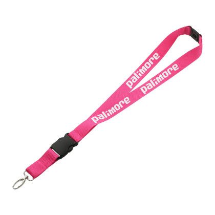 Pink Hang in There Lanyard Custom Imprinted | Promotional Lanyard Wholesale