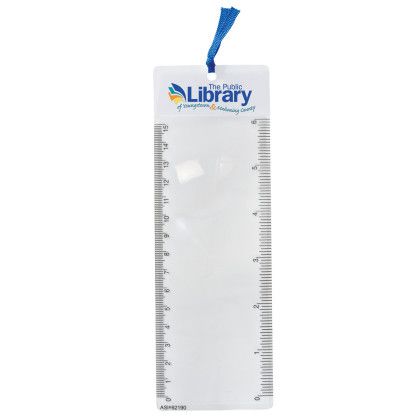 Custom Bookmark-Style Magnifier - Blue