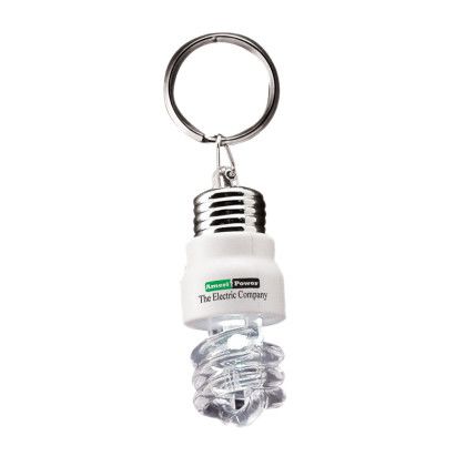 Custom Light Up Light Bulb Keytag