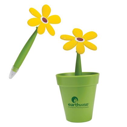 Custom Potted Pen - Green Pot