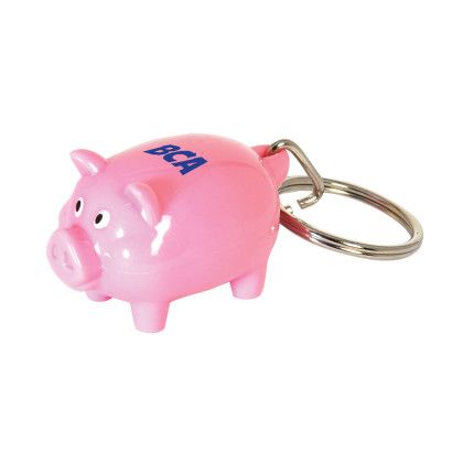 Custom Mr. Piggy Key Tag - Pink Custom Mr. Piggy Key Tag - Pink