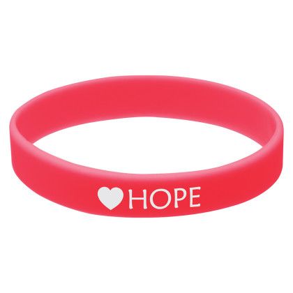 Custom Quick Turn Pad Printed Wristband - Red