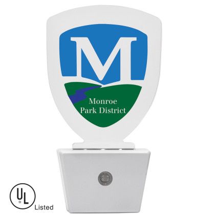 Custom White LED Night Light - Shield