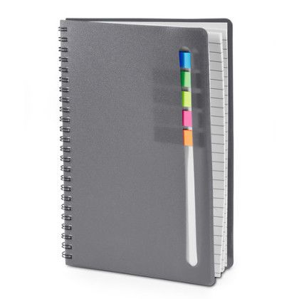 Semester Spiral Notebook With Sticky Flags - Interior View Semester Spiral Notebook With Sticky Flags - Interior View