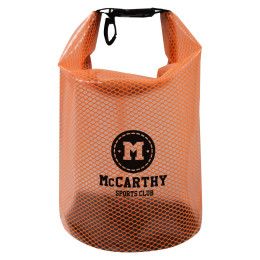 Promotional Honeycomb Waterproof Dry Bag - Neon orange