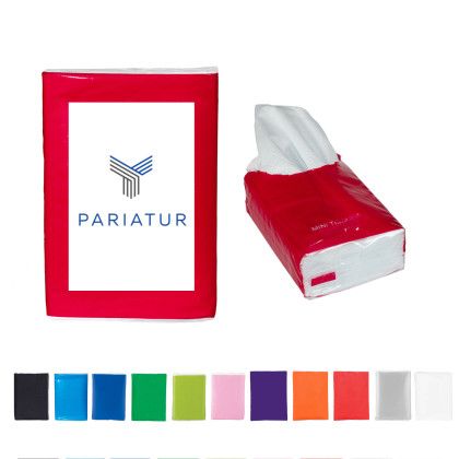 Custom Tissue Pack - Red with Tissues Showing Custom Tissue Pack - Red with Tissues Showing