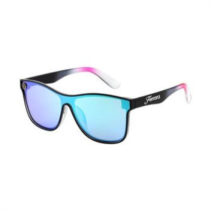Custom Ombre with Blue Lens Mixer Sunglasses