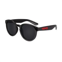 Custom Round Lens Black Sunglasses