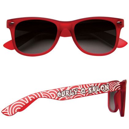 Custom Soft Feel Sunglasses - Red