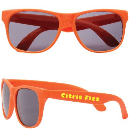 Custom Promo Sunglasses - Orange Custom Promo Sunglasses - Orange