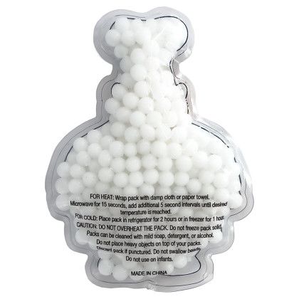 Custom Chef Bert Gel Beads Hot/Cold Pack - Back View