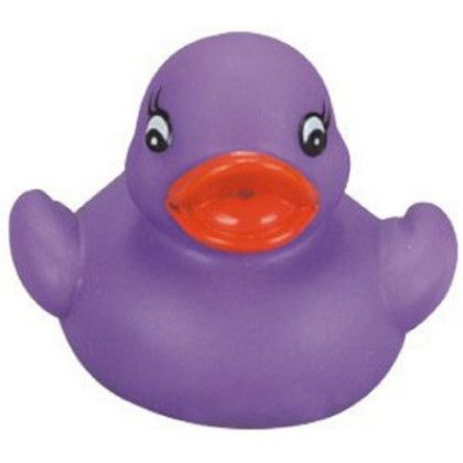 Custom Mini Rubber Purple Duck Toy