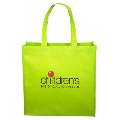 Custom Fabulous Square Tote Bag - Lime Green Custom Fabulous Square Tote Bag - Lime Green