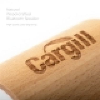Custom Eco-Friendly Premier Natural Wood-Crafted Bluetooth Speaker - Engraved Body