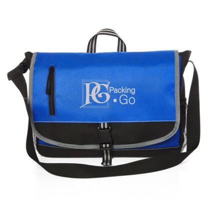 Custom Cutting Edge Laptop Messenger - Reflex Blue