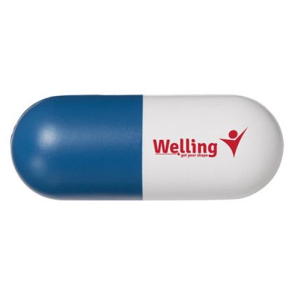 Custom Pill Shape Stress  Ball