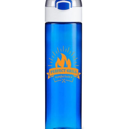 Custom 23oz Stride Tritan Sport Bottle - Translucent Blue