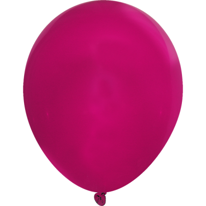 Custom 11" USA Crystal Latex Balloon with Logo Imprint - Magenta Pink