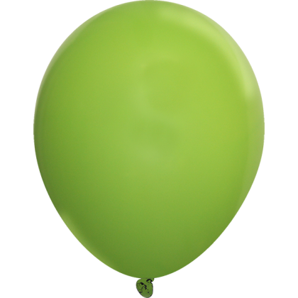 Custom 9" USA Fashion Opaque Latex Balloon - Lime Green