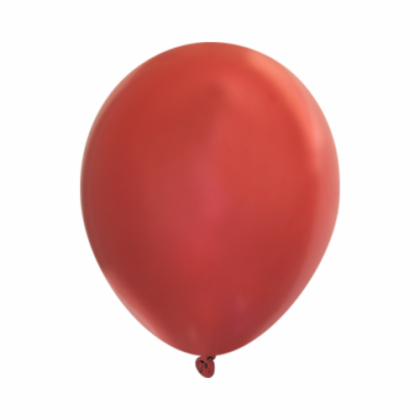 Custom 9" Metallic Latex Balloons - Red