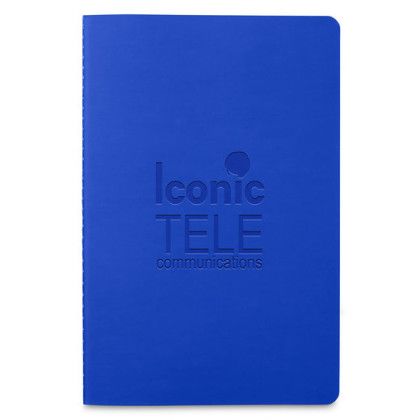 Custom Thermo PU Stitch-Bound Meeting Journal - Blue