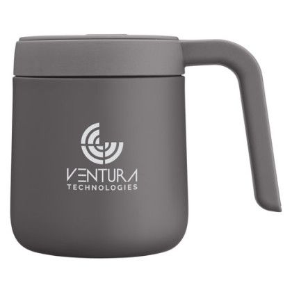 Custom WorkSpace 12oz Vacuum Insulated Mug - Pebble Gray